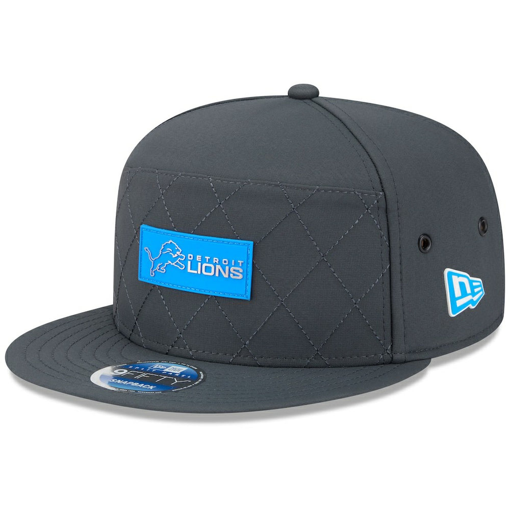 Detroit Lions 2025 Sideline Cold Weather Split Panel 9FIFTY Snapback Hat | NFL Hot