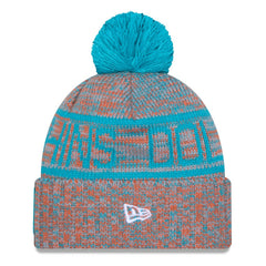 Miami Dolphins 2025 Sideline Cold Weather Cuffed Knit Hat with Pom | NFL On sale