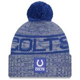 Indianapolis Colts 2025 Sideline Cold Weather Cuffed Knit Hat with Pom | NFL Online