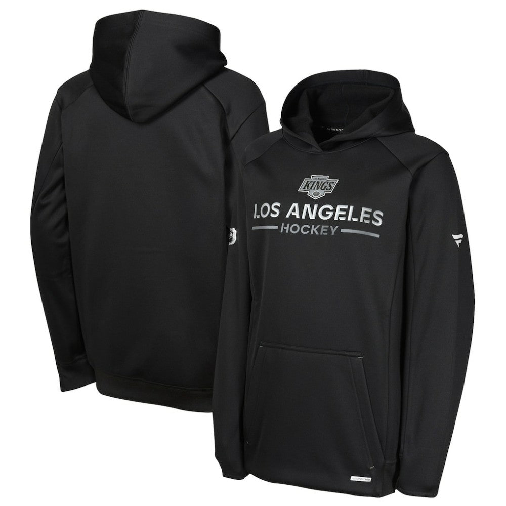 Los Angeles Kings Fanatics Youth Authentic Pro Rink Raglan Hoodie - NHL Hoodies