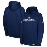 Montreal Canadiens Fanatics Youth Authentic Pro Rink Raglan Hoodie - NHL Hoodies