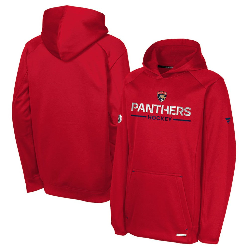 Florida Panthers Fanatics Youth Authentic Pro Rink Raglan Hoodie - NHL Hoodies
