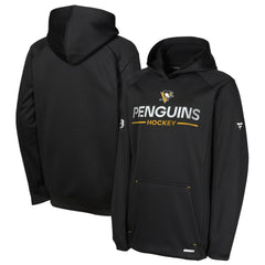 Pittsburgh Penguins Fanatics Youth Authentic Pro Rink Raglan Hoodie - NHL Hoodies