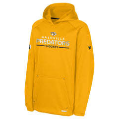 Nashville Predators Fanatics Youth Authentic Pro Rink Raglan Hoodie - NHL Hoodies