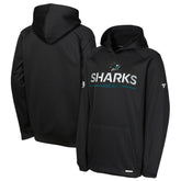 San Jose Sharks Fanatics Youth Authentic Pro Rink Raglan Hoodie - NHL Hoodies