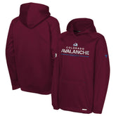 Colorado Avalanche Fanatics Youth Authentic Pro Rink Raglan Hoodie - NHL Hoodies