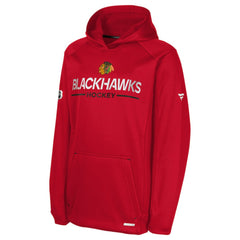 Chicago Blackhawks Fanatics Youth Authentic Pro Rink Raglan Hoodie - NHL Hoodies