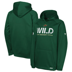 Minnesota Wild Fanatics Youth Authentic Pro Rink Raglan Hoodie - NHL Hoodies