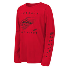 Detroit Red Wings Outerstuff Youth Seize the Win Long Sleeve T-Shirt - NHL T-shirts