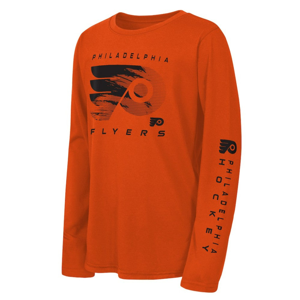 Philadelphia Flyers Outerstuff Youth Seize the Win Long Sleeve T-Shirt - NHL T-shirts