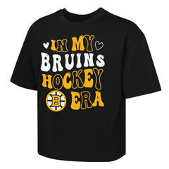 Boston Bruins Outerstuff Girls Youth In My Era Boxy T-Shirt - NHL T-shirts