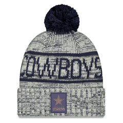 Dallas Cowboys 2025 Sideline Cold Weather Cuffed Knit Hat with Pom | NFL On sale
