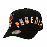 Black Phoenix Suns Busted Logo Wordmark Wrap-Around Pro Pinch Adjustable Hat | NBA