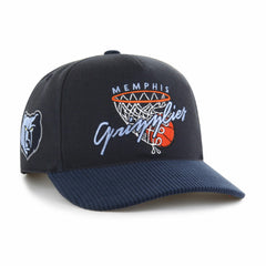 Navy Memphis Grizzlies '47 Nothing But Net Hitch Adjustable Hat | NBA