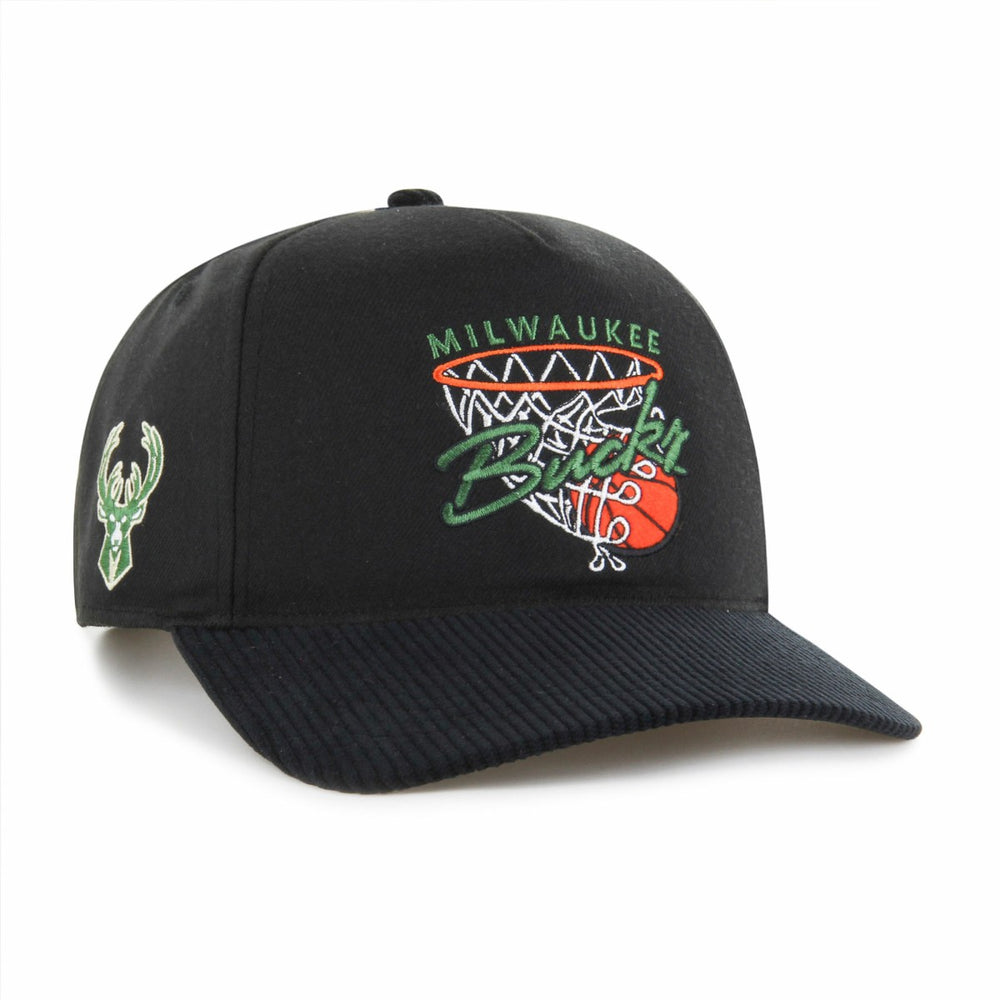 Black Milwaukee Bucks '47 Nothing But Net Hitch Adjustable Hat | NBA