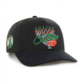 Black Boston Celtics '47 Nothing But Net Hitch Adjustable Hat | NBA