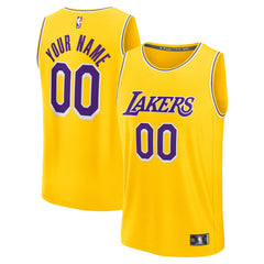 Icon - Gold Los Angeles Lakers Youth Custom Fastbreak Jersey | NBA