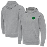 Heather Gray Boston Celtics Antigua St. Patrick's Day Victory Raglan Pullover Hoodie | NBA