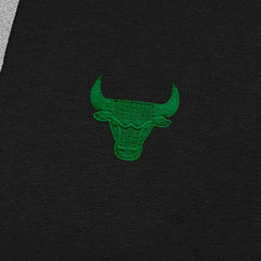 Black Chicago Bulls Antigua St. Patrick's Day Victory Raglan Pullover Hoodie | NBA