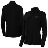 Black Chicago Bulls Antigua Women's St. Patrick's Day Intent Quarter-Zip Top | NBA