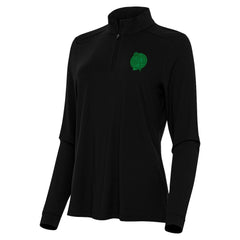 Black Boston Celtics Antigua Women's St. Patrick's Day Intent Quarter-Zip Top | NBA