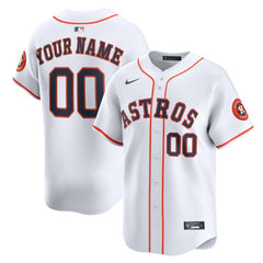 Houston Astros Nike Home Limited Custom Jersey - MLB Jerseys