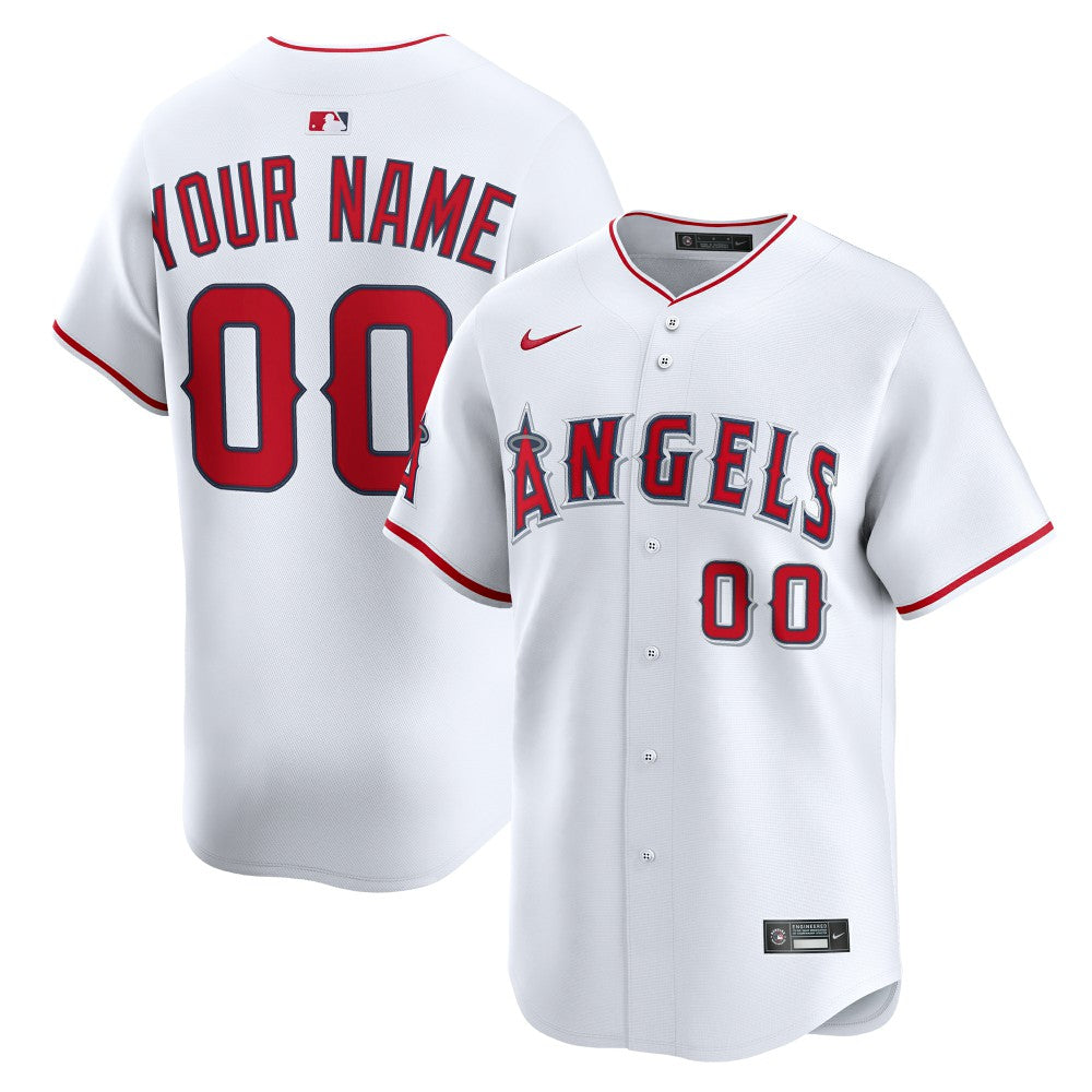Los Angeles Angels Nike Home Limited Custom Jersey - MLB Jerseys