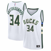 White Giannis Antetokounmpo Milwaukee Bucks Fast Break Replica Player Jersey | NBA