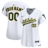 Athletics Nike Women's Home Limited Custom Jersey - MLB Jerseys