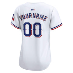 Texas Rangers Nike Women's Home Limited Custom Jersey - MLB Jerseys