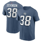 New England Patriots Rhamondre Stevenson 2025 Rivalries Collection Player Name & Number T-Shirt | NFL Near me