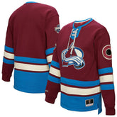Colorado Avalanche Mitchell & Ness Women's Heritage Lace-Up Pullover Sweatshirt - NHL Sweatshirts