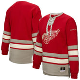 Detroit Red Wings Mitchell & Ness Women's Heritage Lace-Up Pullover Sweatshirt - NHL Sweatshirts
