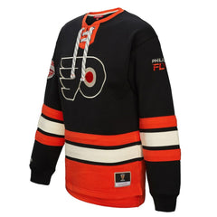 Philadelphia Flyers Mitchell & Ness Women's Heritage Lace-Up Pullover Sweatshirt - NHL Sweatshirts