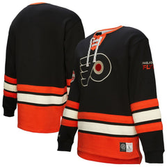 Philadelphia Flyers Heritage Lace-Up Pullover Sweatshirt - NHL Sweatshirts
