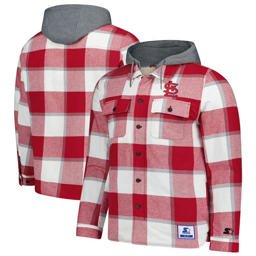 St. Louis Cardinals Starter Sherpa Full-Zip Hoodie Jacket - MLB Jackets
