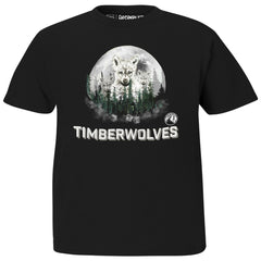 Black Minnesota Timberwolves Stadium Essentials Youth Mascot T-Shirt | NBA