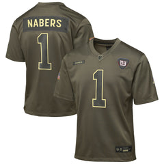 New York Giants Malik Nabers Youth 2025 Salute to Service Game Jersey | NFL On sale