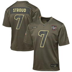 Houston Texans C.J. Stroud Youth 2025 Salute to Service Game Jersey | NFL Discount