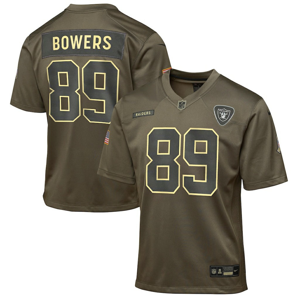 Las Vegas Raiders Brock Bowers Youth 2025 Salute to Service Game Jersey | NFL Near me