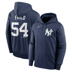 Max Fried New York Yankees Nike Name & Number Pullover Hoodie - MLB Hoodies