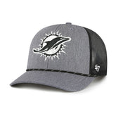 Miami Dolphins '47 Carbon Rope Trucker Adjustable Hat | NFL Sale