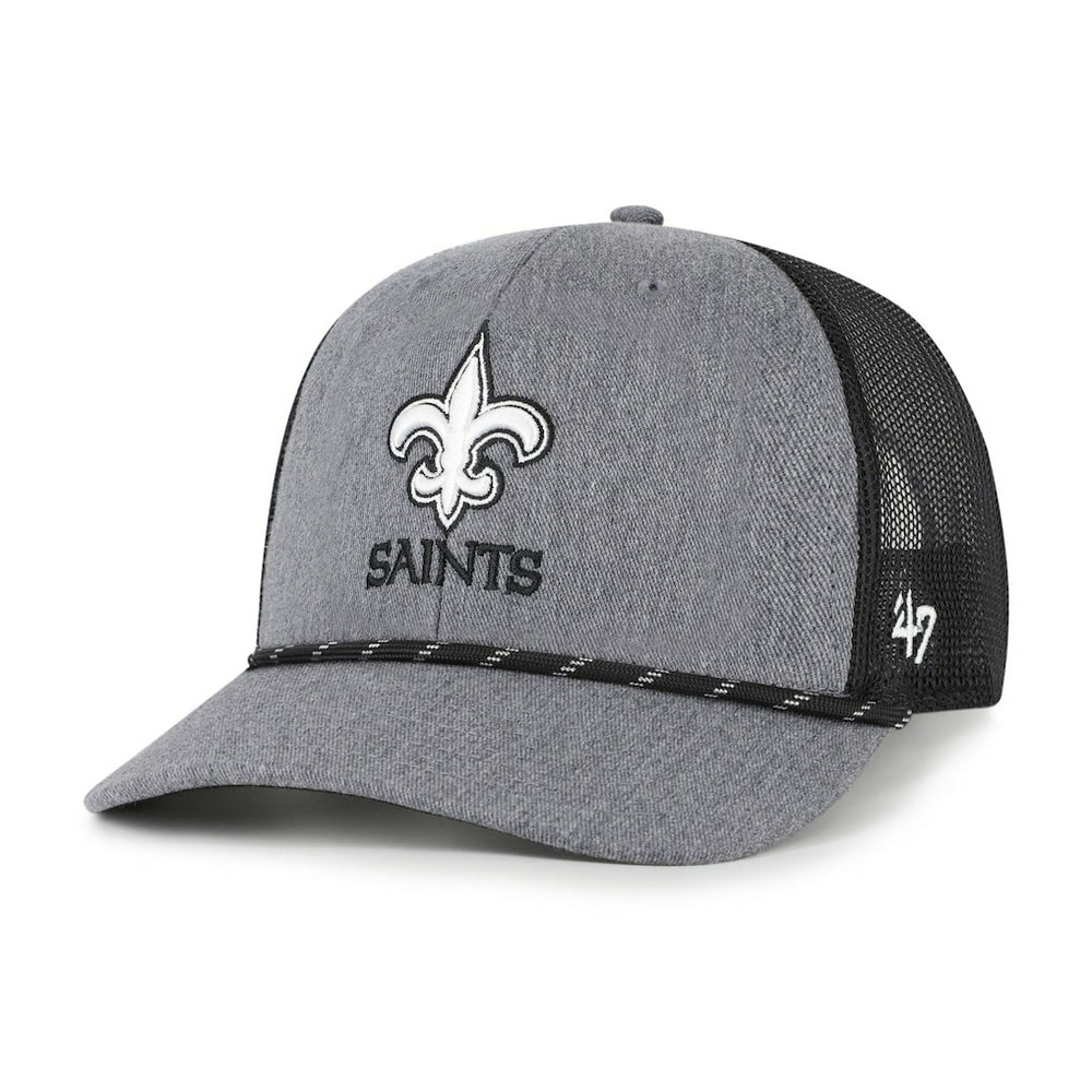 New Orleans Saints '47 Carbon Rope Trucker Adjustable Hat | NFL Hot