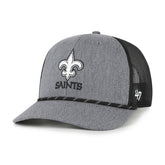 New Orleans Saints '47 Carbon Rope Trucker Adjustable Hat | NFL Hot