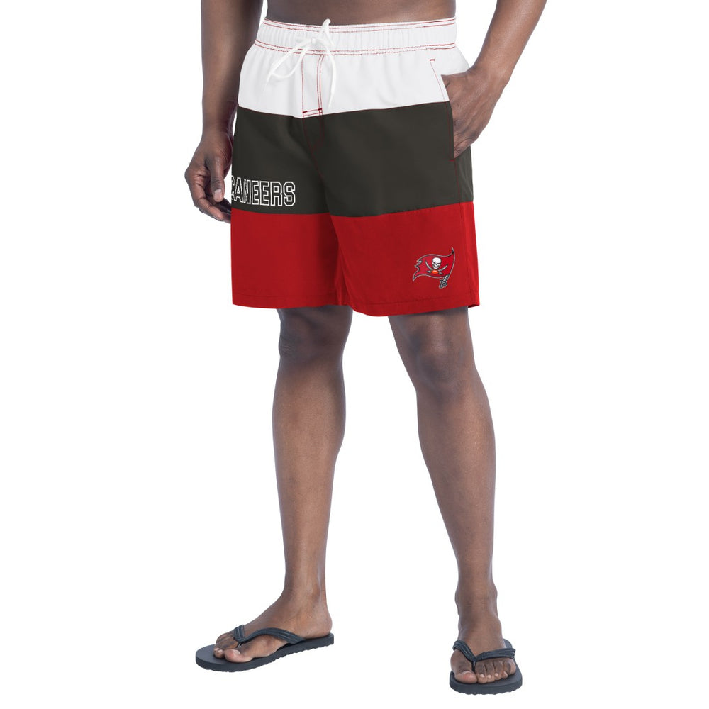 Tampa Bay Buccaneers G-III Sports by Carl Banks Sunrise Volley Swim Shorts | NFL Online