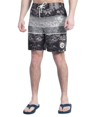 Pittsburgh Steelers G-III Sports by Carl Banks Horizon Volley Swim Shorts | NFL Hot