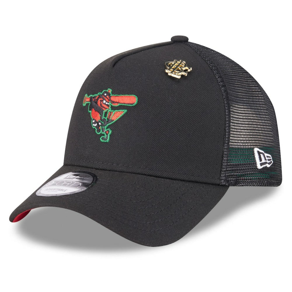Baltimore Orioles New Era 2025 Big League Chew A-Frame 9FORTY Adjustable Trucker Hat - MLB Hats