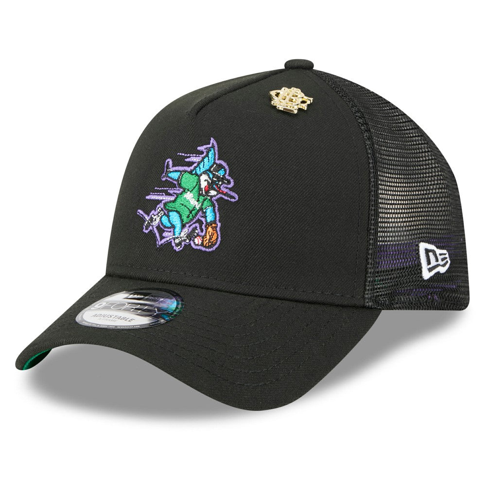 Miami Marlins New Era 2025 Big League Chew A-Frame 9FORTY Adjustable Trucker Hat - MLB Hats