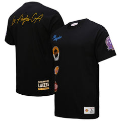 Black Los Angeles Lakers Black Out Collection Vintage Premium T-Shirt | NBA