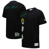 Black Boston Celtics Black Out Collection Vintage Premium T-Shirt | NBA